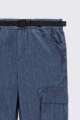 Дитячі штани Coccodrillo колір синій однотонні (3642155)
