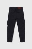 Дитячі бавовняні штани Guess колір синій однотонні (3558448)