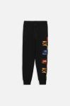 Дитячі бавовняні штани Coccodrillo ZC3120101ASJ колір чорний з принтом Дитячі бавовняні штани Coccodrillo ZC3120101ASJ колір чорний з принтом