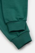 Дитячі бавовняні штани Coccodrillo ZC3120104ASJ колір зелений однотонні