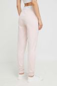 Штани лаунж Guess колір рожевий однотонні