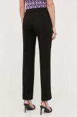 Штани Guess жіночі колір чорний пряме висока посадка (3330317)
