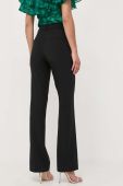 Штани Guess жіночі колір чорний пряме висока посадка (3369977)