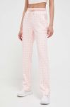 Спортивні штани Guess колір рожевий візерунок (3328195)