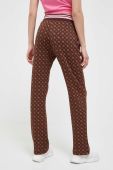 Спортивні штани Guess колір коричневий візерунок (3328188)