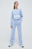 Спортивні штани Guess однотонні колір блакитний