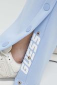 Спортивні штани Guess однотонні колір блакитний