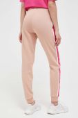 Спортивні штани Guess колір бежевий з принтом (3328197)