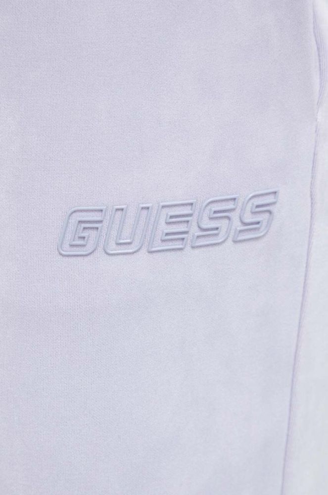 Спортивні штани Guess колір фіолетовий однотонні (3463242) фото 4