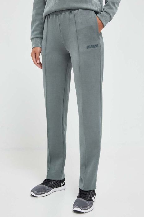 Спортивні штани Guess колір зелений однотонні (3463231)