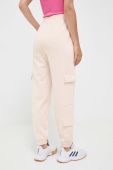 Спортивні штани Guess колір бежевий однотонні (3463257)