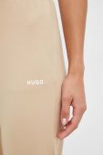 Штани лаунж HUGO колір бежевий однотонні (3381778)
