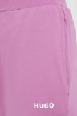 Штани лаунж HUGO колір фіолетовий однотонні