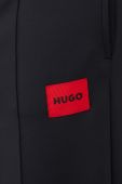 Спортивні штани HUGO колір чорний з аплікацією (3363110)