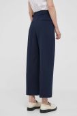 Штани Lauren Ralph Lauren жіночі колір синій широке висока посадка