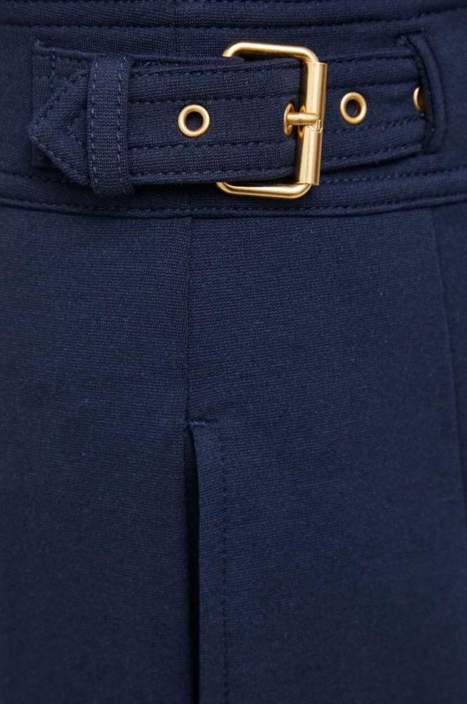 Штани Lauren Ralph Lauren жіночі колір синій широке висока посадка фото 5
