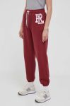 Спортивні штани Polo Ralph Lauren колір бордовий з принтом