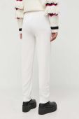 Спортивні штани Pinko колір білий однотонні