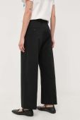 Штани Weekend Max Mara жіночі колір чорний широке висока посадка (3410043)