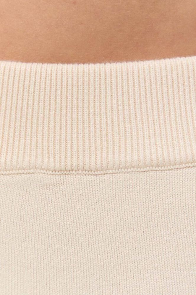 Штани Max Mara Leisure жіночі колір бежевий пряме висока посадка (3410051) фото 4