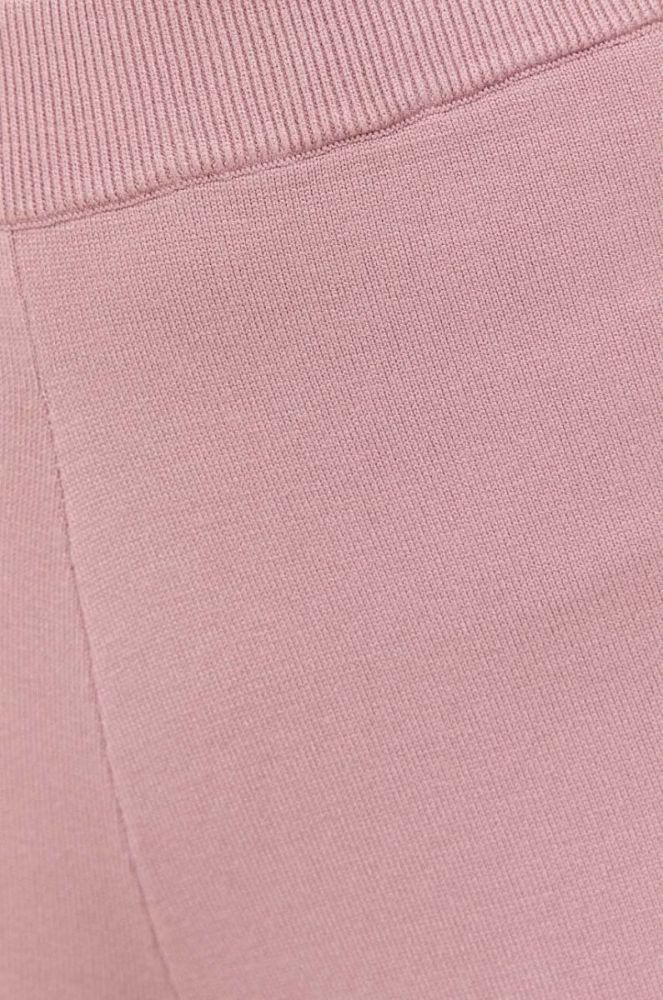 Штани Max Mara Leisure жіночі колір рожевий пряме висока посадка (3410055) фото 4
