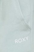 Спортивні штани Roxy колір бірюзовий однотонні