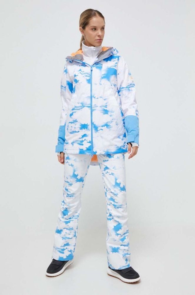 Штани Roxy x Chloe Kim колір білий фото 2