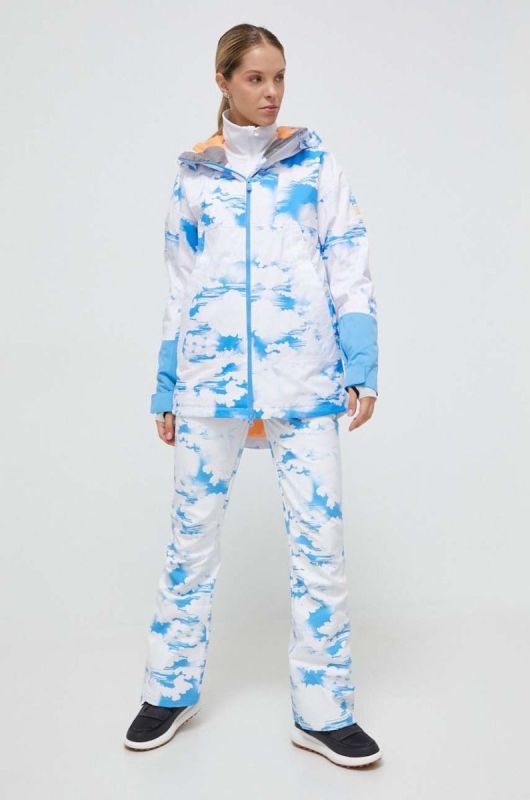 Штани Roxy x Chloe Kim колір білий фото 2