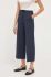 Штани MAX&Co. жіночі колір синій широке висока посадка (3451028)