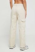 Штани Billabong жіночі колір бежевий пряме висока посадка (3639070)