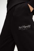 Спортивні штани Karl Lagerfeld колір чорний з аплікацією (3463296)