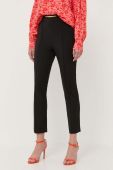 Штани Elisabetta Franchi жіночі колір чорний облягаюче висока посадка (3394844)