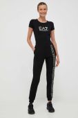 Спортивні штани EA7 Emporio Armani колір чорний з аплікацією (3394853)