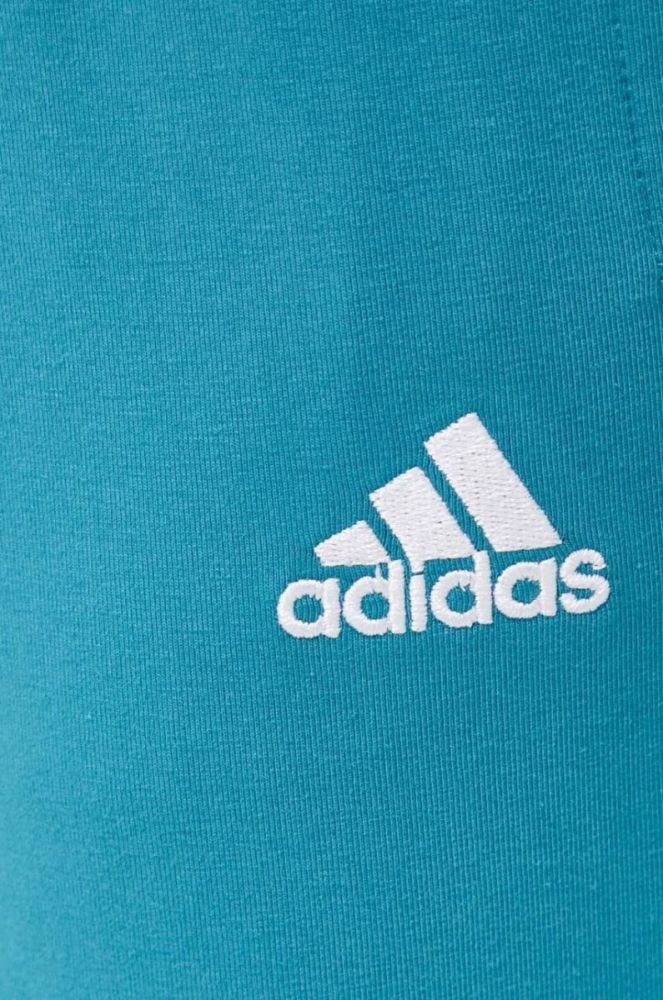 Спортивні штани adidas колір бірюзовий з аплікацією фото 3