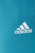 Спортивні штани adidas колір бірюзовий з аплікацією
