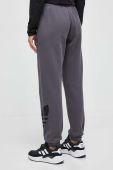 Бавовняні спортивні штани adidas Originals колір сірий з аплікацією