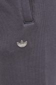 Бавовняні спортивні штани adidas Originals колір сірий з аплікацією