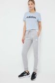 Спортивні штани adidas колір сірий меланж (3338732)