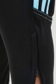 Штани для тренувань adidas Performance колір чорний з аплікацією