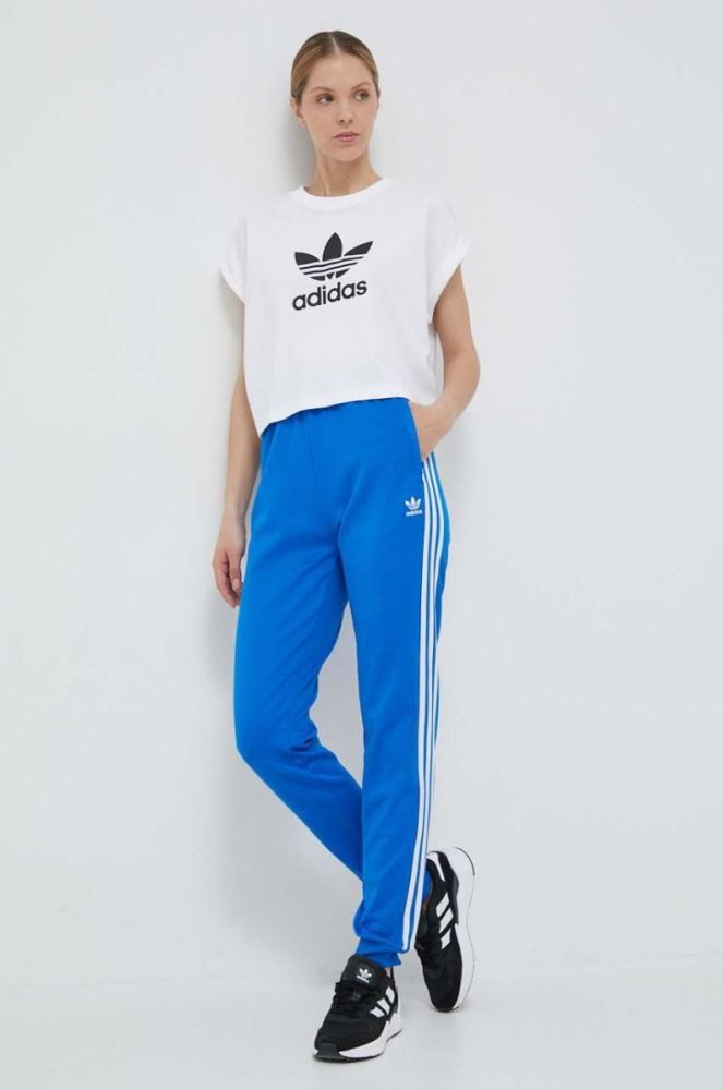 Спортивні штани adidas Originals з аплікацією колір блакитний (3316647) фото 2