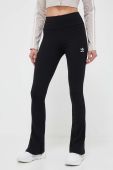 Штани adidas Originals жіночі колір чорний кльош висока посадка