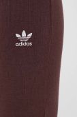 Штани adidas Originals жіночі колір коричневий