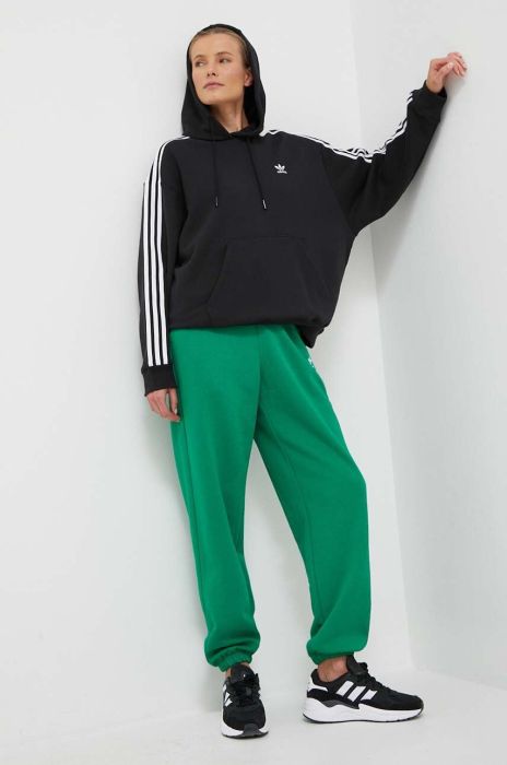 Спортивні штани adidas Originals колір зелений однотонні (3394857)