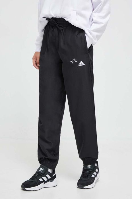 Спортивні штани adidas колір чорний з аплікацією (3614635) Спортивні штани adidas колір чорний з аплікацією (3614635)