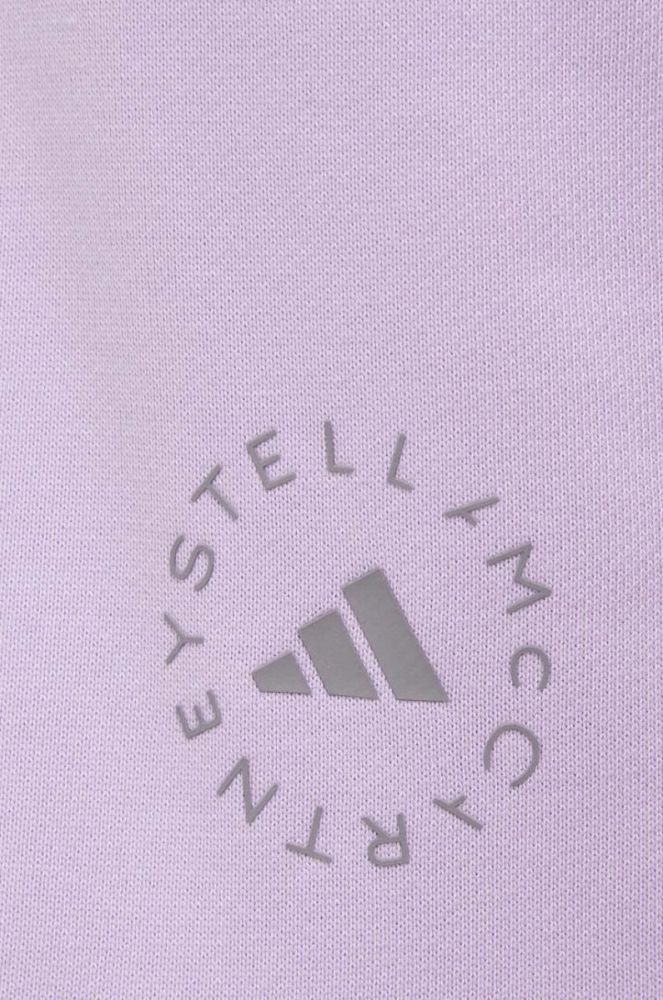 Спортивні штани adidas by Stella McCartney колір фіолетовий однотонні фото 4