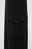 Штани Drykorn жіночі колір чорний пряме висока посадка (3316657)