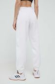Спортивні штани adidas колір білий однотонні