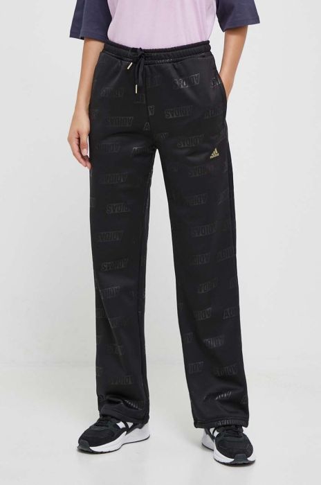 Спортивні штани adidas колір чорний візерунок (3614648)
