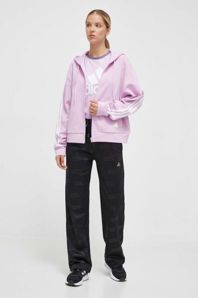 Спортивні штани adidas колір чорний візерунок (3614648) фото 2