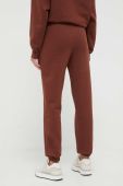 Спортивні штани Fila колір коричневий з аплікацією
